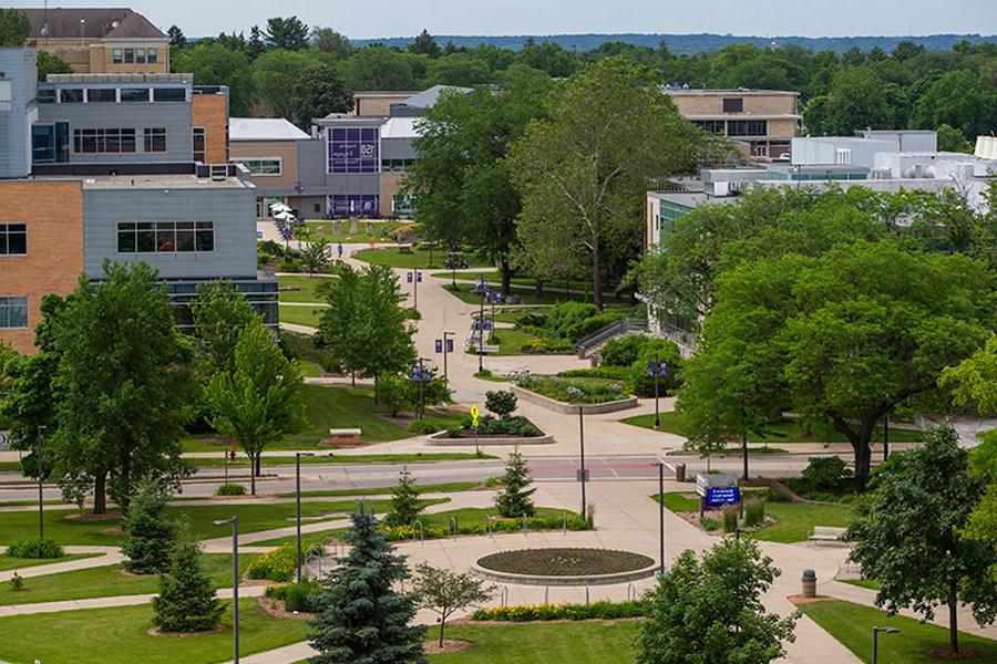 Ariel view of campus